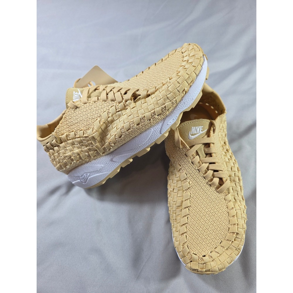 Nike Air Footscape Woven Women 6 Sesame Phantom White FZ0405-200 Sneaker NEW